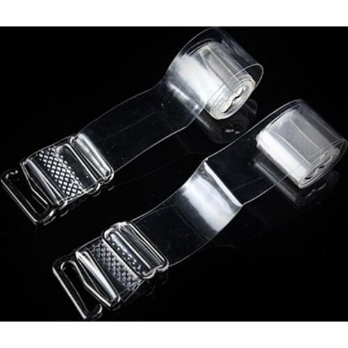 1 CM Metal Buckle Adjustable Invisible Bra Straps Non Slip Elastic Bra Strap Women Shoulder Belt Bra Accessories