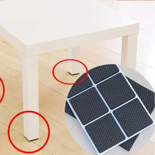 10/20PCS Thick Non-slip Table Foot Mats Soft Self Adhesive Furniture Leg Feet Rug Felt Pads For Chair Table Protector Hardware