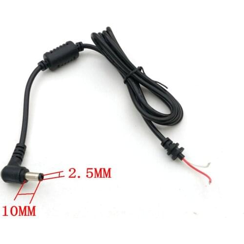 10PCS DC Power Right Angle plug 5.5mmX2.5mm with wire /cable 18AWG ADAPTER Connector