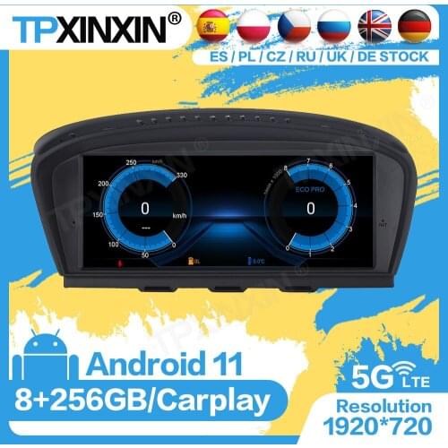 256G Car Radio Receiver Android 11 For BMW 3 5 Series E60 2005 2006 2007 2008 2009 2010 Audio Stereo GPS Video Player Head Unit