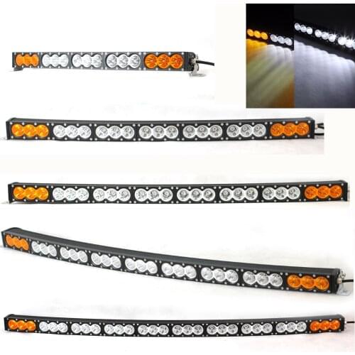 12V 24V Car Curved 120W 150W 180W 210W 240W 270W 300W Led Light Bar White Amber Yellow For Truck Uaz 4x4 Offroad Trailer Camping