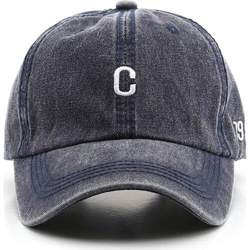 Solid Black Letter C Pattern Winter Autumn Baseball Cap Unisex Hip Hop Snapback Hat Outdoor Sun Hats