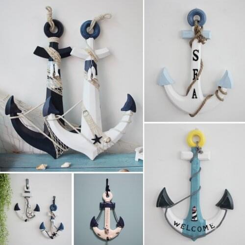 Mediterranean style decorative pendant ship anchor ship rudder childrens room background wall pendant home decoration