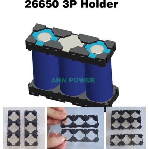 26650 battery holder (3P holder) For 26650 cylindrical lithium and lifepo4 battery pack Hole diameter is 26.3mm or 26.7mm