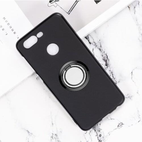 For Lenovo K5s Back Ring Holder Bracket Phone Case Cover Phone TPU Soft Silicone Cases for Lenovo K5s 5.7" 2018
