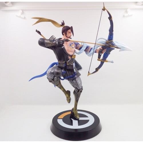 OW Shimada Hanzo Action-Figure-Model Overwatch Heros Collection PVC 28cm Game Figures