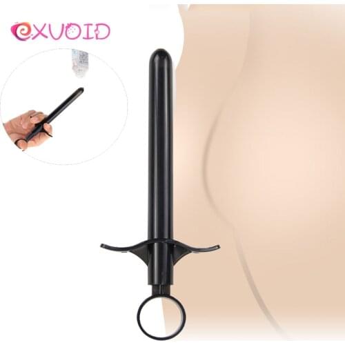 EXVOID Personal Oil Lubricant Applicator Syringe Enema Injector Lube Launcher Sex Toys for Anal Vagina Clean Tools Enema Inject