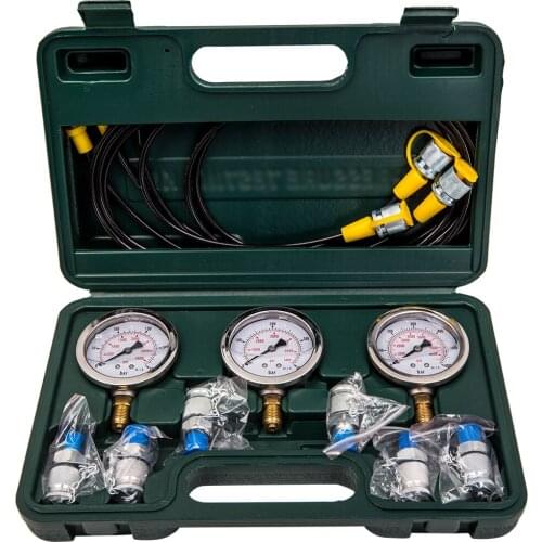 Hydraulic Pressure Gauge Test Coupling Tester Kit For Excavator (250Bar-600Bar