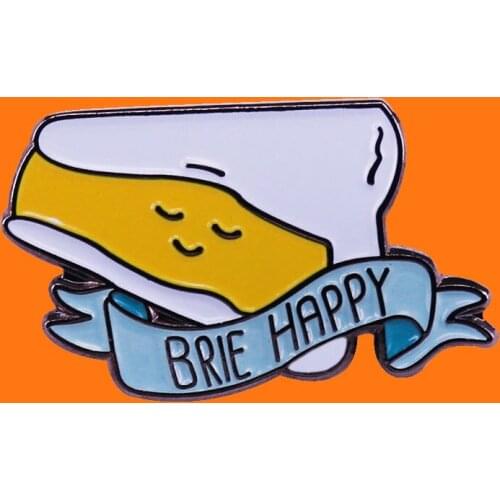 Creative Cheese Enamel Pins Funny Metal Cartoon Brooch Backpack Hat Bag Collar Lapel Badges Men Women Fashion Jewelry Gifts