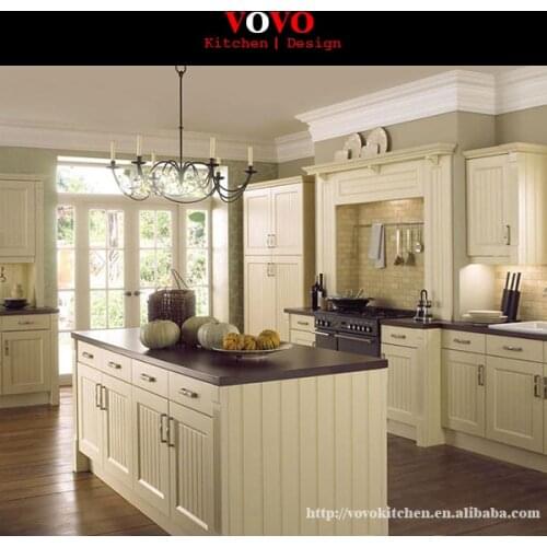 White oak solid wood kitchen cabinets with narrow strip on door
