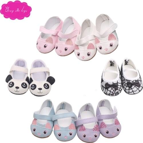 Doll shoes cute animal pattern shoes many styles fit 43 cm baby dolls and 18 inch Girl dolls shoe accessories g53-g182