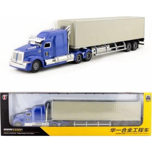1:50 Scale/Diecast Metal Model/Heavy Kenworth Container Transport Truck Car/Engineering Toy/Educational Collection For Kid/Gift