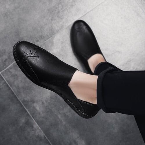 Mens Casual Boots Man Shoes Casual Men Mens Sneakers Mens Leather For Shoe Black Leisure Sports Hot 2020 Loafers Fashion