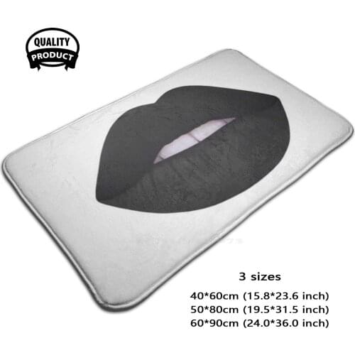 Lips 3D Soft Non-Slip Mat Rug Carpet Foot Pad Celebrity Famous Makeup Youtube Movie Star Film Star Mens Female Tv Star Famous