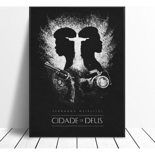 City of God Black & White Classic Movie Posters Silk WALL Art Decor Painting No Frame