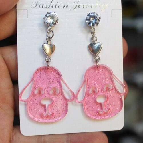 Puppy Ear Cuff Dog Earrings Set, Earrings For Women Fashion Jewelry Earings Rhinestone ear needles