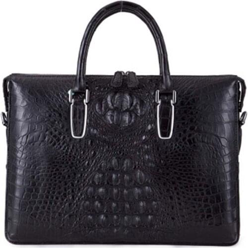 Ousidun new crocodile Men handbag business men handbag male briefcase leisure large capacity male Laptop bag men bag