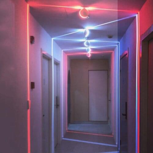 Thrisdar 10W Outdoor Window Sill Light Narrow Beam LED Wall Lamp 360 Degree Waterproof Villa Corridor Front Door Porch Light