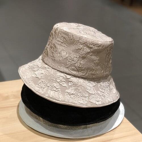 TOMKHU New Summer Fold Female Women Lace Bucket Hat Beach Vacation Sun Hats Fisherman Cap Small Basin Bape Cap Sun Protection