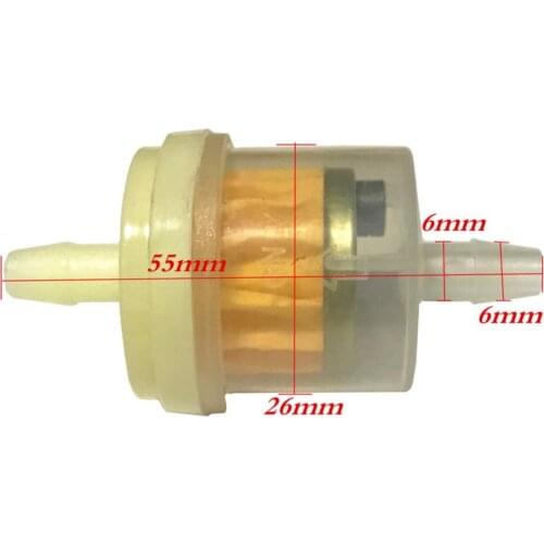 10 Pieces 6mm 1/4 inch Universal Gasoline Filter for Motorcycle Car Dirt Bike Scooter