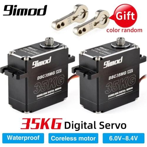 Good Sale 9imod Waterproof Servo DSC35MG 35KG 120 Degree Aluminum Case Digital Metal Gear HV Coreless Servo for RC Car Truck