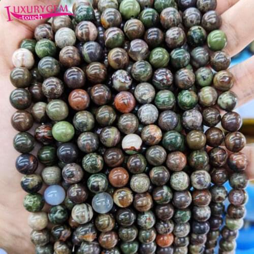 High Quality Natural Multicolor Agates Stone Round Shape Loose Spacer Smooth Beads 6/8/10mm DIY Gems Jewelry Accessory 38cm sk30