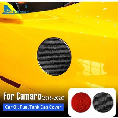 Hard Carbon Fiber for Chevrolet Camaro 2015 2016 2017 2018 2019 2020 Accessories Car Oil Fuel Tank Cap Cover Exterior Sticker