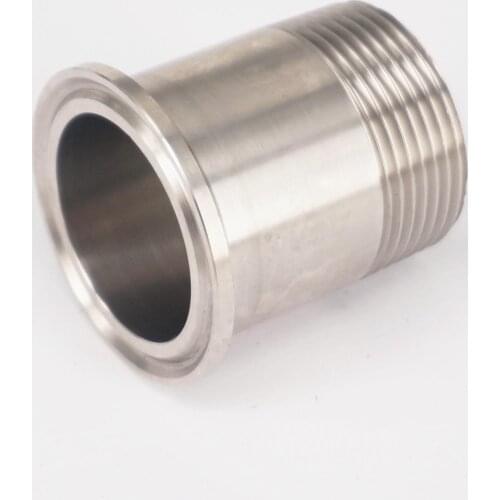 1-1/4" BSPT Male x 1.5" Stainless Steel Tri Clamp Sanitary Fitting Connector Homebrew SS304