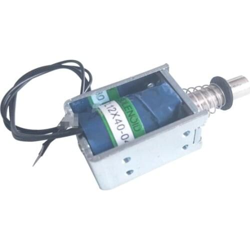 1PC DC pull-type square solenoid HIO-0837L-12X40-04 vending machine subway ticket inspection machine DC 12V 0.3A 3.6W