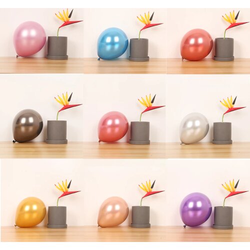 10/20/30pc 5/12inch New Glossy Metal Pearl Latex Balloons Baby Shower Hot Selling Colors Wedding Birthday Party Decoration