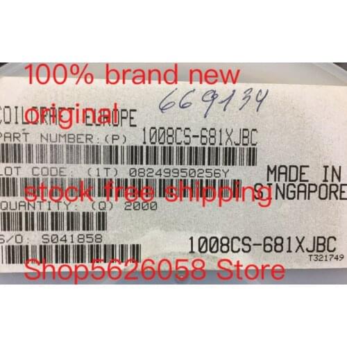 1008CS-681XJBC SMD 100% new original freeshipping STOCK 50PCS-3000PCS/LOT