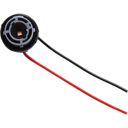 2Pcs 1156 BA15S Car Plug Metal Base Bulb Socket Lamp Holder Copper Core Wire Car Auto Replacement pièces extérieures