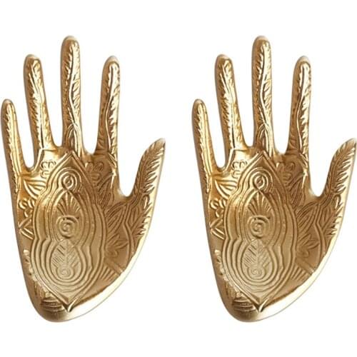 2Pcs Hand Model Jewelry Rack Hanging Ring Rack Storage Tray Necklace Rack Bracelet Holder Jewelry Display Props