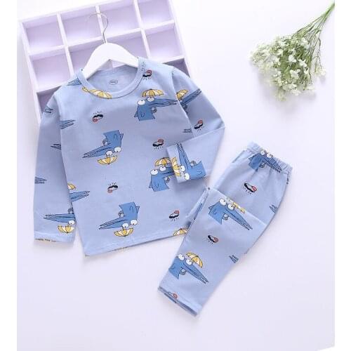 2020 Childrens Clothing Sets Boys Sleepwear Clothes Kids Cartoon Pajamas Sets Baby Girls Cotton Pijamas Spring Autumn Pyjamas