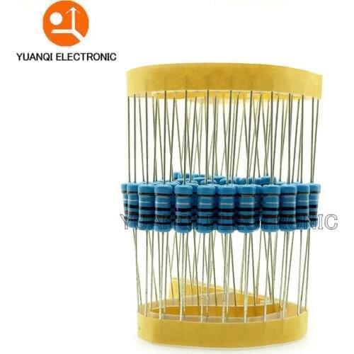300pcs 1% 1W Metal Film Resistor Assorted Kit 1K~820K 30Values*10pcs=300pcs DIP Color ring resistance 10K 100K 2K 20K 330K 470K