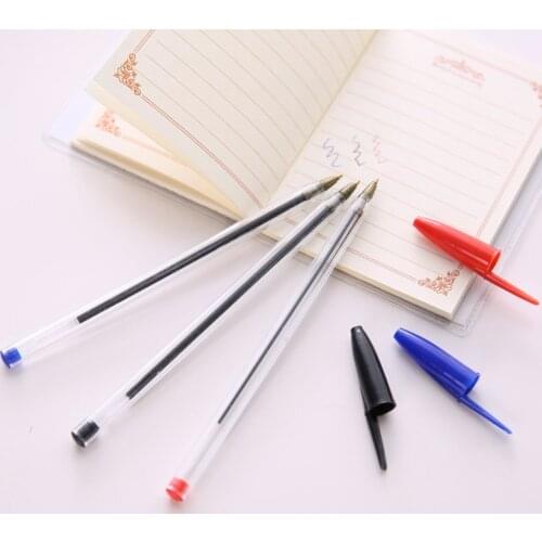50pcs 1.0mm Medium Ballpoint Pens Ball Point Biros Red / Blue / Black office workers and a wonderful gift e20