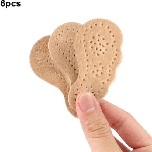 6pcs Easy Install Foot Care Non Slip Sandal Shockproof High Heels Sticker Soft For Forefoot Women Solid Sweat Absorption