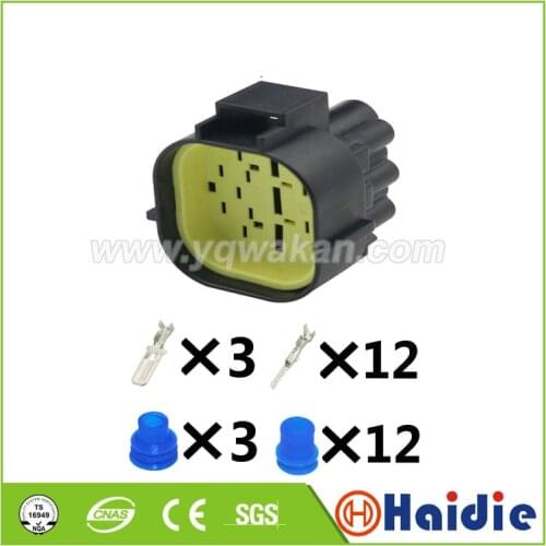 Free shipping 2sets 15pin tyco plastic housing plug 15p wire harness cable unsealed connector 368301-1