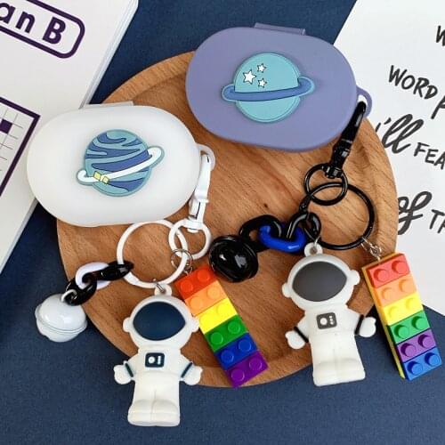 Cute Astronaut Silicone Earphone Case for Xiaomi MI Redmi AirDots Headphones Cover TWS Bluetooth Earphone Wireless Headset Shell