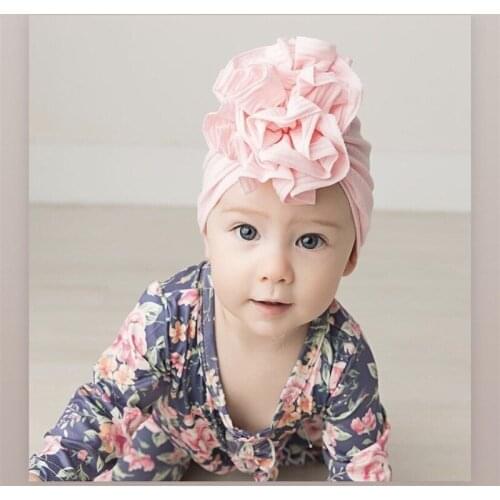 2020 spring summer kids turban flroal Hat baby cotton Caps Boy Girls Princess Childrens Hats Baby Beanie Hats accessories
