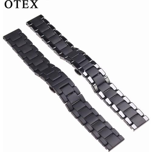 For Samsung S4 Huawei 1234 Generation Watch Three Ceramic Matte 18mm 20mm 22mm Watch Replacement Accessories Watch Strap