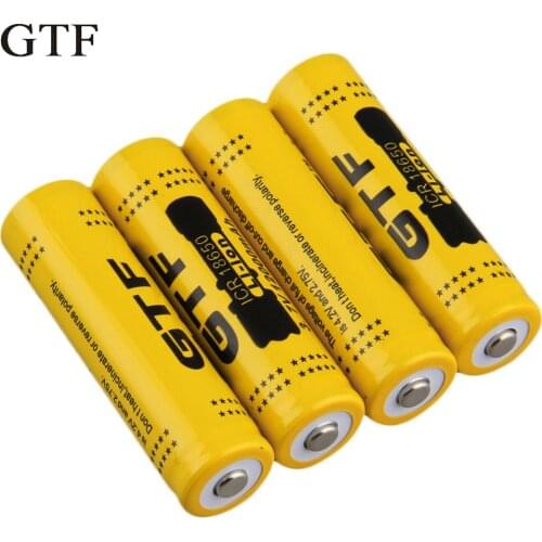 Gtf 1 pces 18650 3.7 v 12000 mah rechargeable li-ion battery for led torch flashlight rechargeable battery