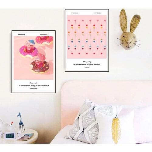 HD Canvas Living Room Dining Room Color Candy Oil Painting Nordic Wall Art Poster Kitchen Home Decoration