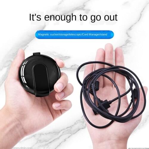 Data Cable Charging for iPhone Android Type-c Magnetic Sucker 3-in-1 Telescopic Data Cable Car USB Triple Storage Data Cable