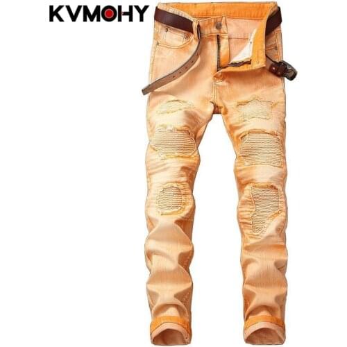 Мужские камуфляжные джинсы KVMOHY China At AliExpress