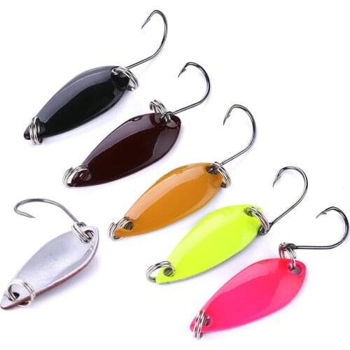Mini Metal Spinner Spoon Fishing Lure 3cm 2.6g Hard Bait Sequins Noise Jigbait Freshwater Carp Fishing Pesca 5 colors