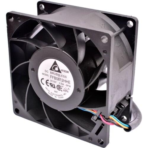 FFB0812HHE 8cm 8038 Delta 12V 0.30A server low speed silent cooling fan