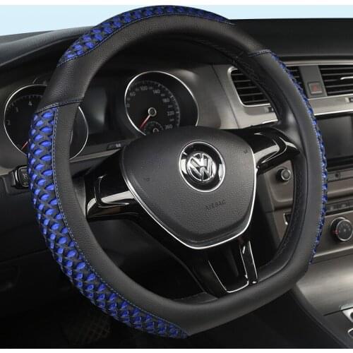 New D Shape Steering Wheel Cover for VW Golf 7 Polo 2014-2019 Scirocco Jetta 6 2017-2019 Santana 2016-2018 Auto Accesorioss