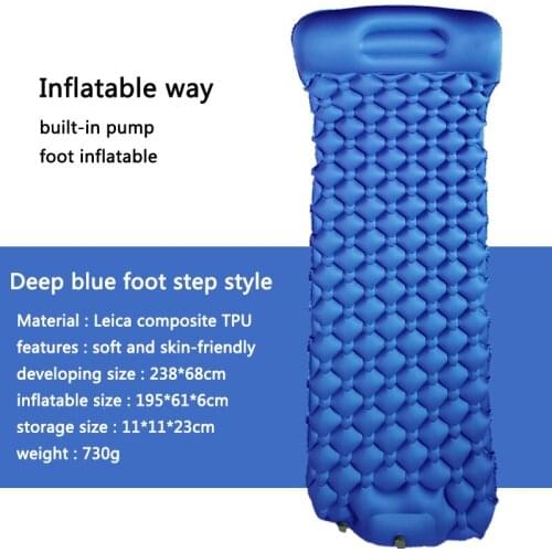 New Style Outdoor Tent Sleeping Picnic Mat Ultra Light Portable Egg Nest Moisture-proof Cushion Folding TPU Inflatable