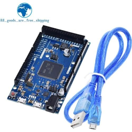 Official Compatible DUE R3 Board SAM3X8E 32-bit ARM Cortex-M3 / Mega2560 R3 Duemilanove 2013 For Arduino Due Board With Cable